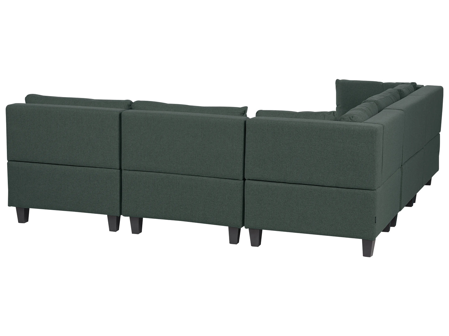  Modular Corner Sofa 5 Seater UNSTAD Fabric Dark Green Right Hand