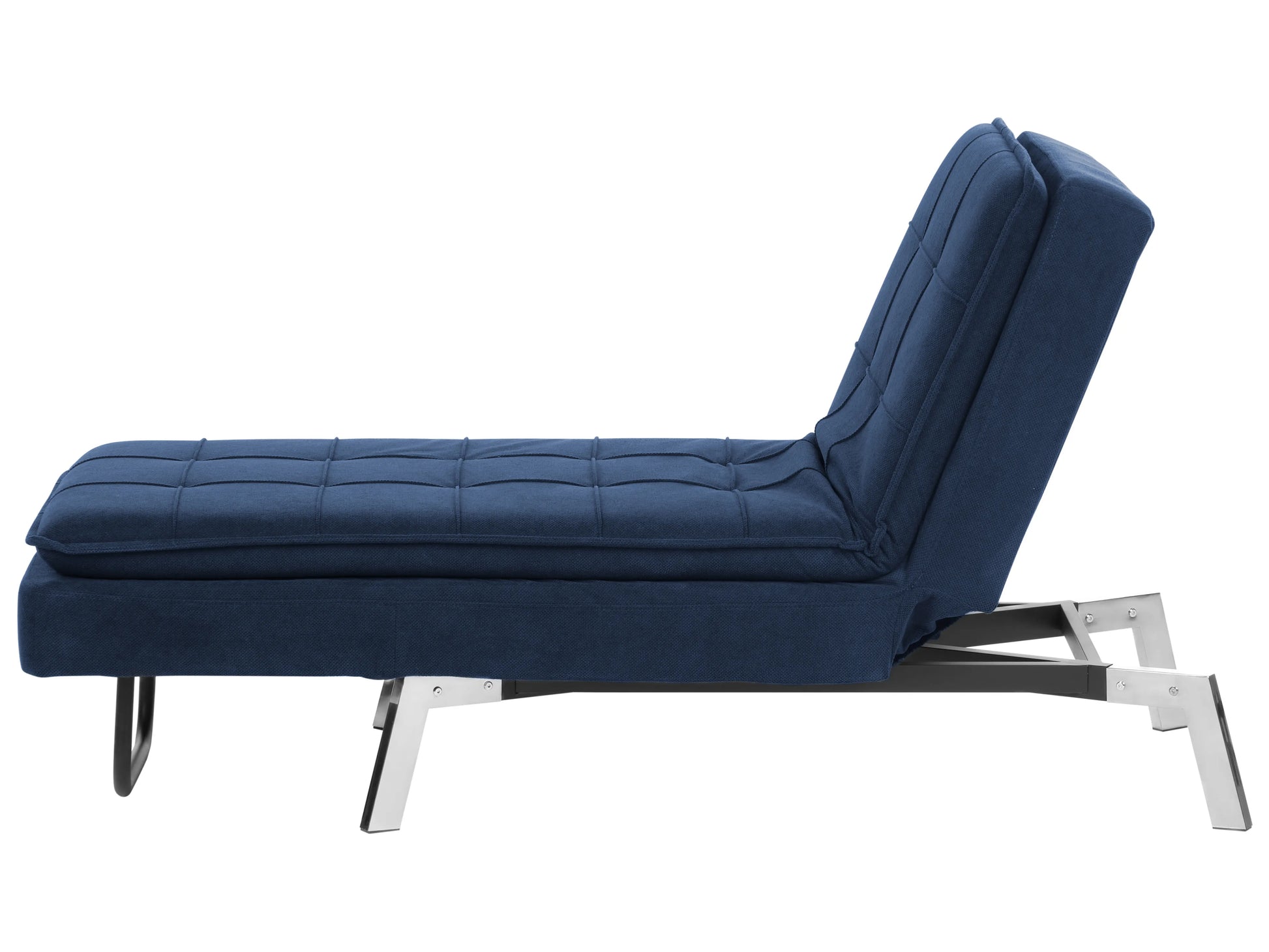  Chaise Longue LOIRET Fabric Navy Blue