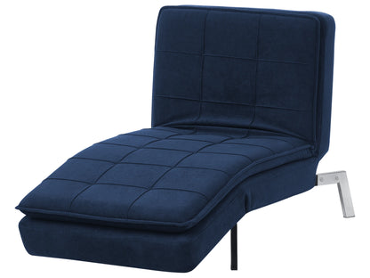  Chaise Longue LOIRET Fabric Navy Blue