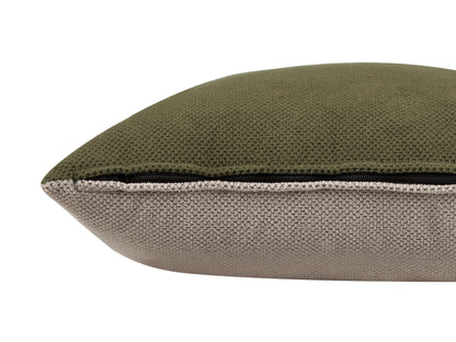  Left-Hand Chaise Lounge GONESSE Fabric Green