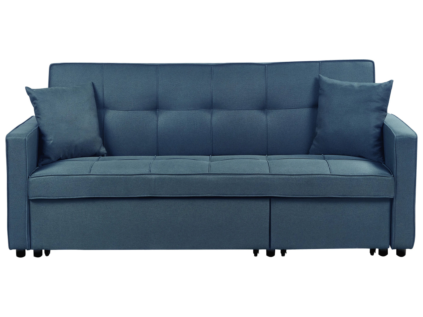  Sofa Bed 2 Seater GLOMMA Fabric Navy Blue