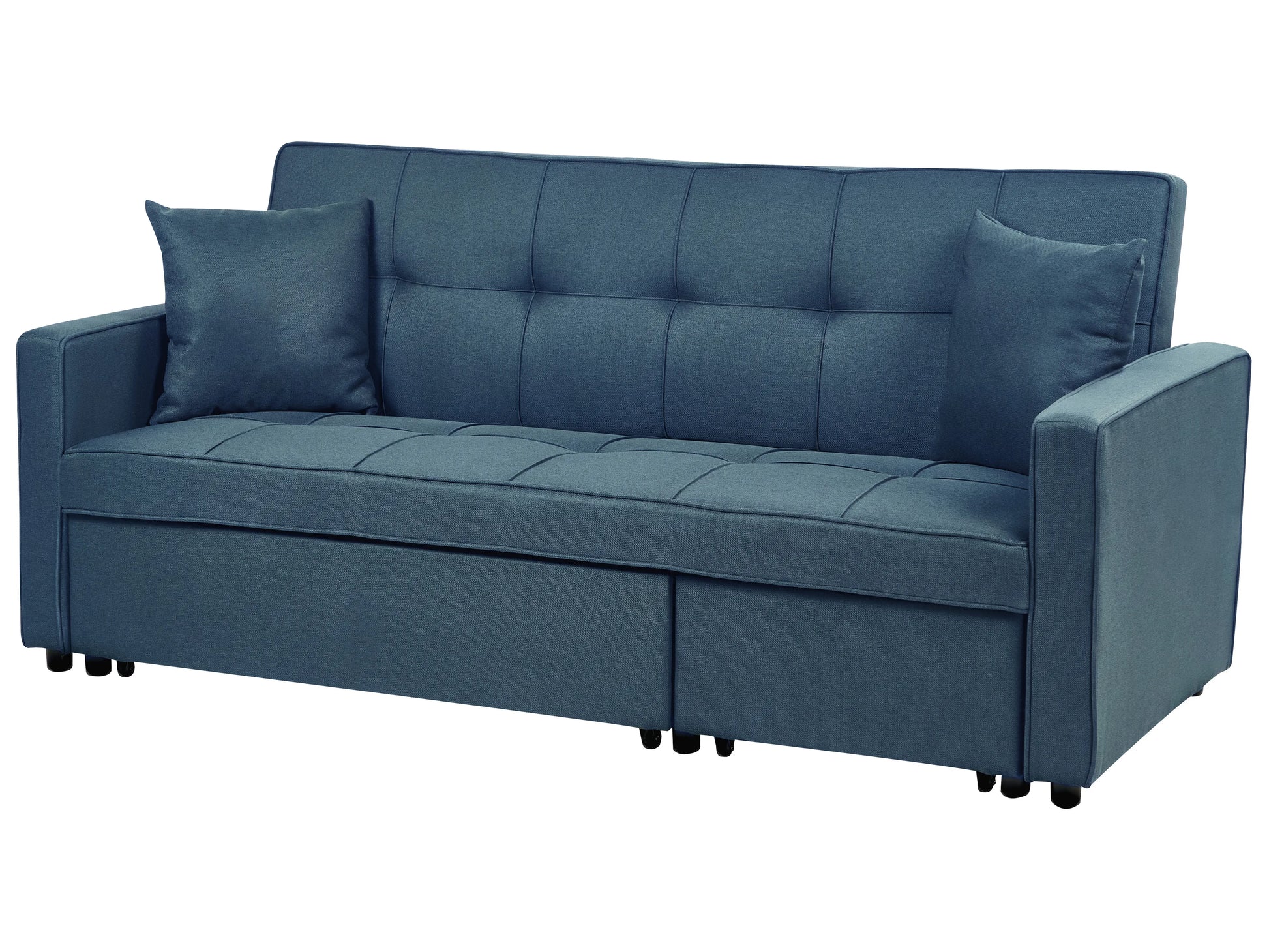  Sofa Bed 2 Seater GLOMMA Fabric Navy Blue
