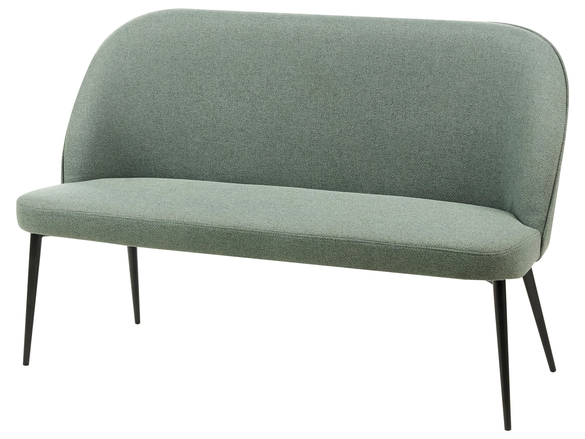 Upholstered Bench 2 Seater OSBY Fabric Light Green