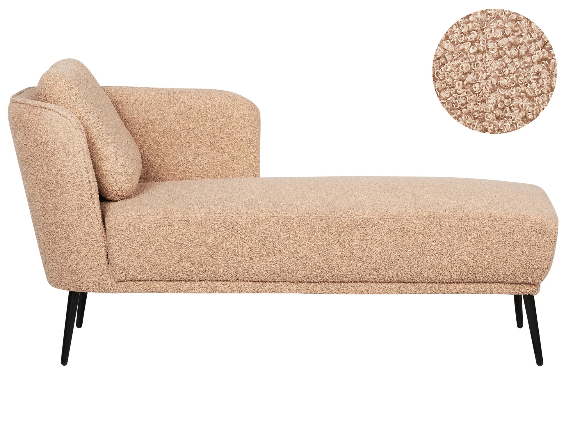  Left-Hand Chaise Lounge ARTHEZE Boucle Beige