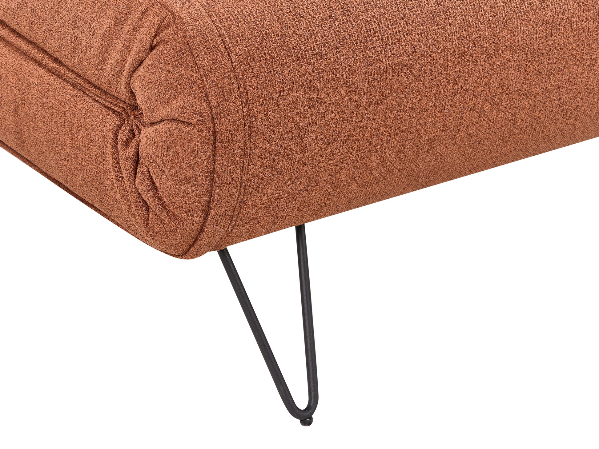  Sofa Bed 2 Seater VESTFOLD Fabric Orange
