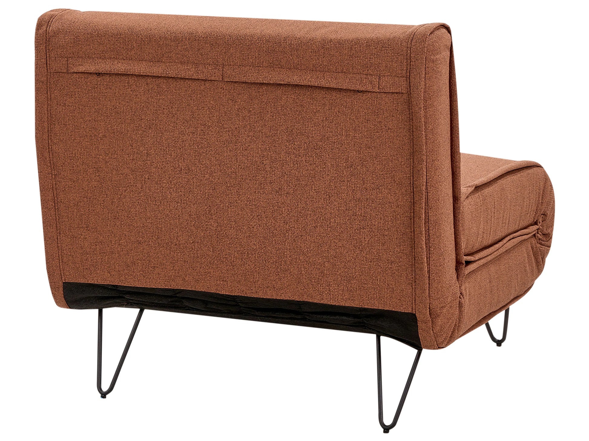  Single Sofa Bed VESTFOLD Fabric Orange