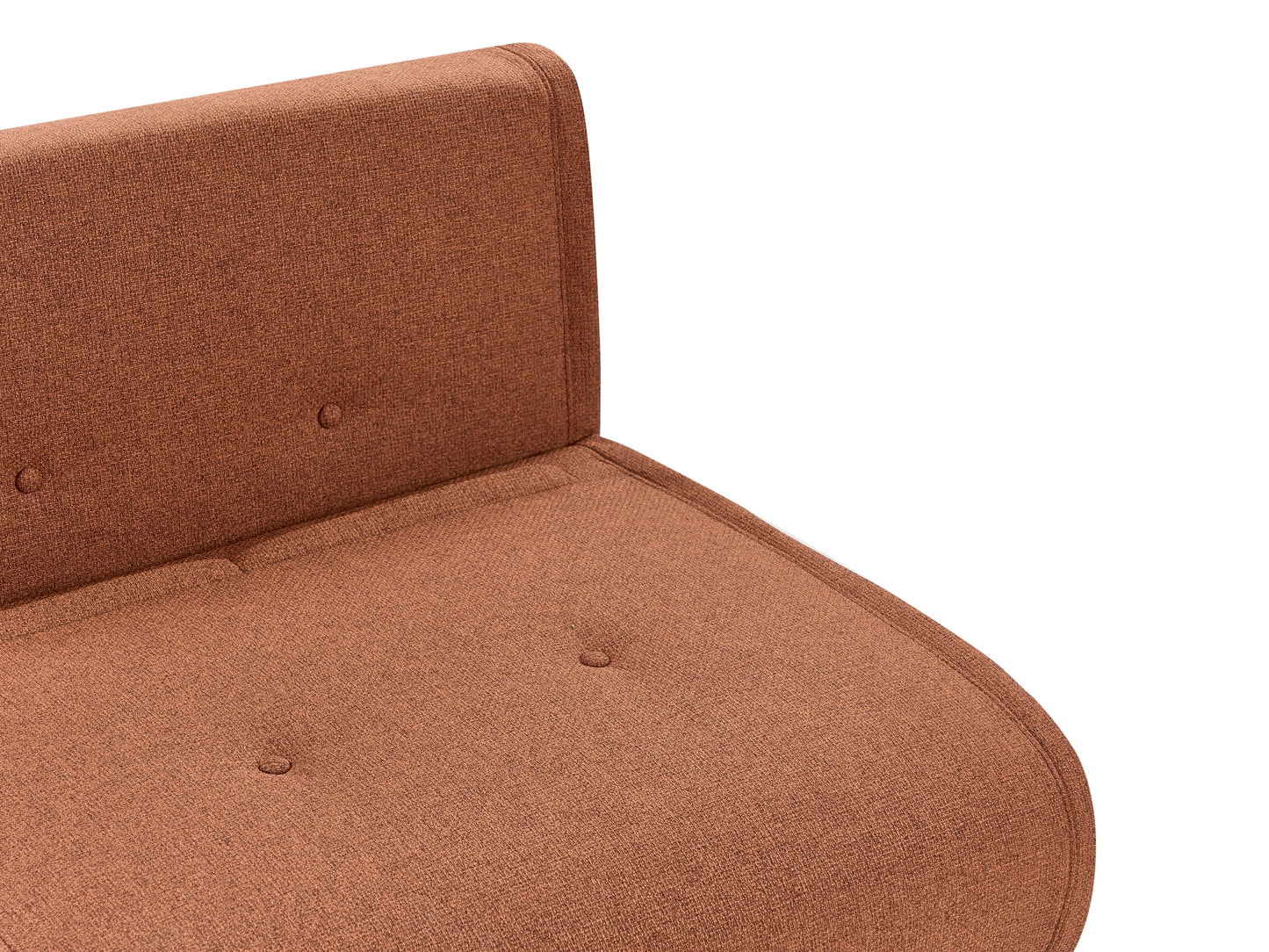 Single Sofa Bed VESTFOLD Fabric Orange