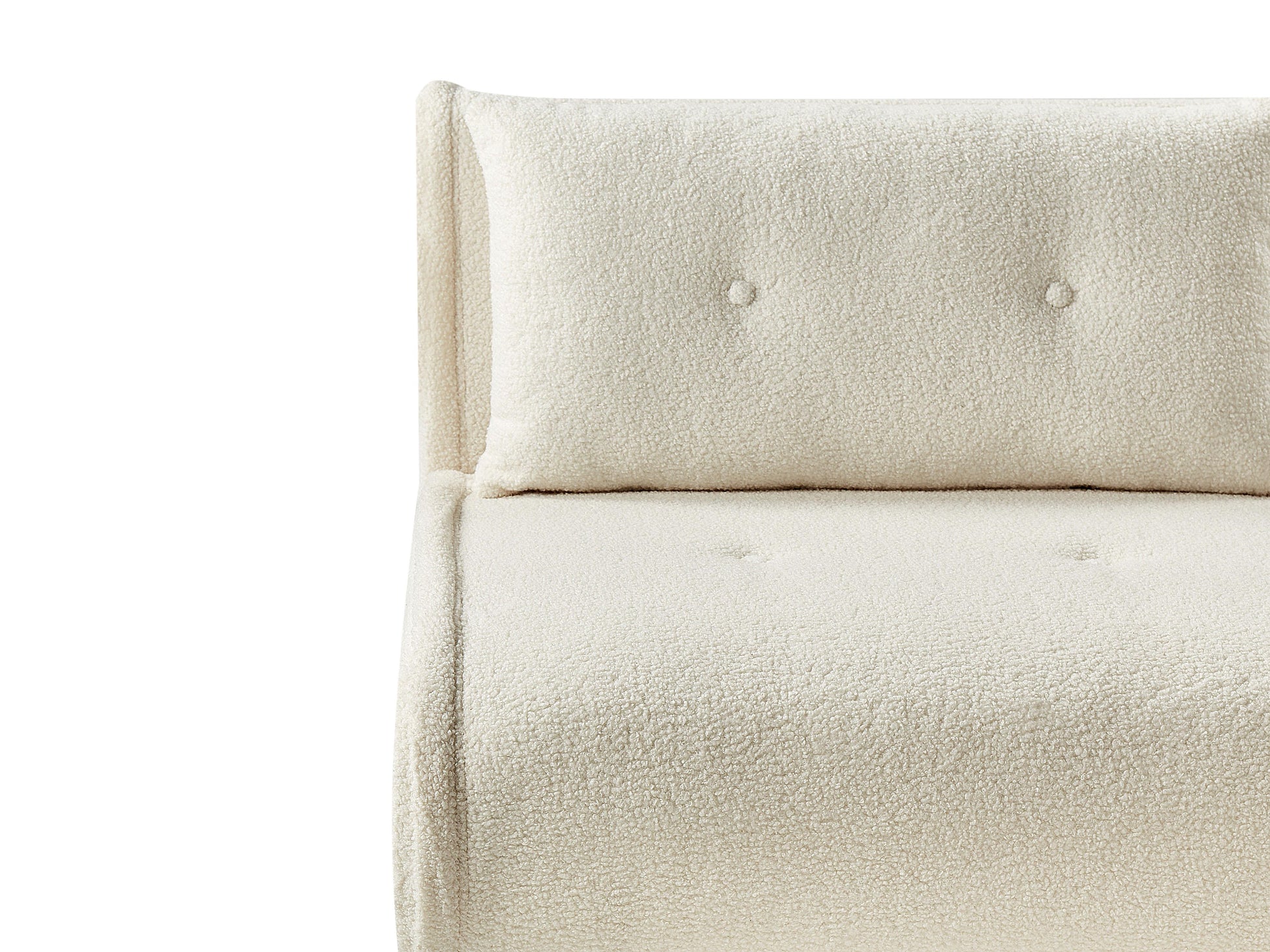  Living Room Set 3 Seater VESTFOLD Boucle Off-White