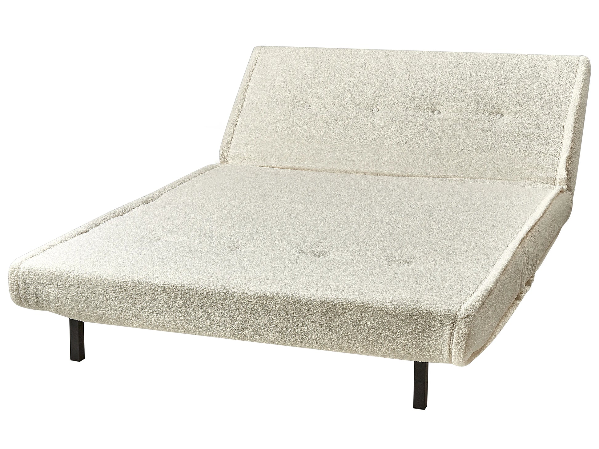  Sofa Bed 2 Seater VESTFOLD Boucle Off-White