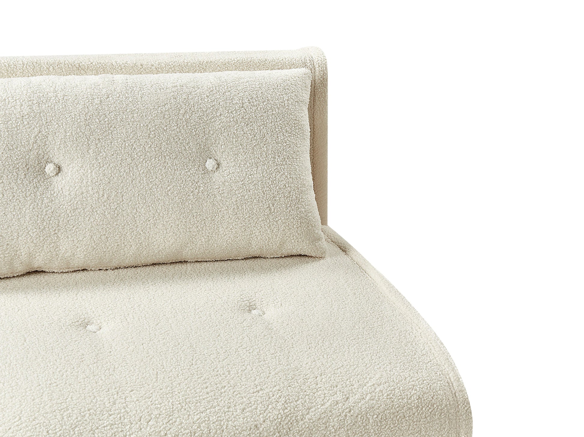  Sofa Bed 2 Seater VESTFOLD Boucle Off-White