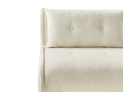  Single Sofa Bed VESTFOLD Boucle Off-White