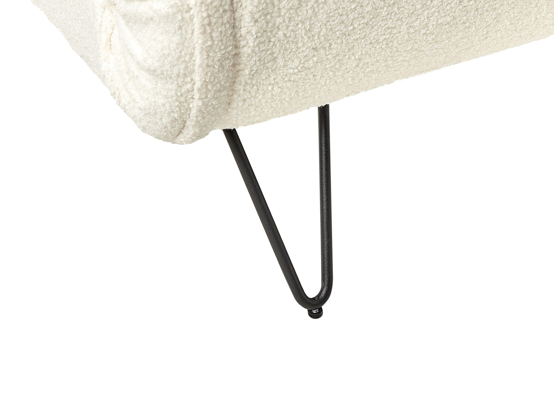  Single Sofa Bed VESTFOLD Boucle Off-White