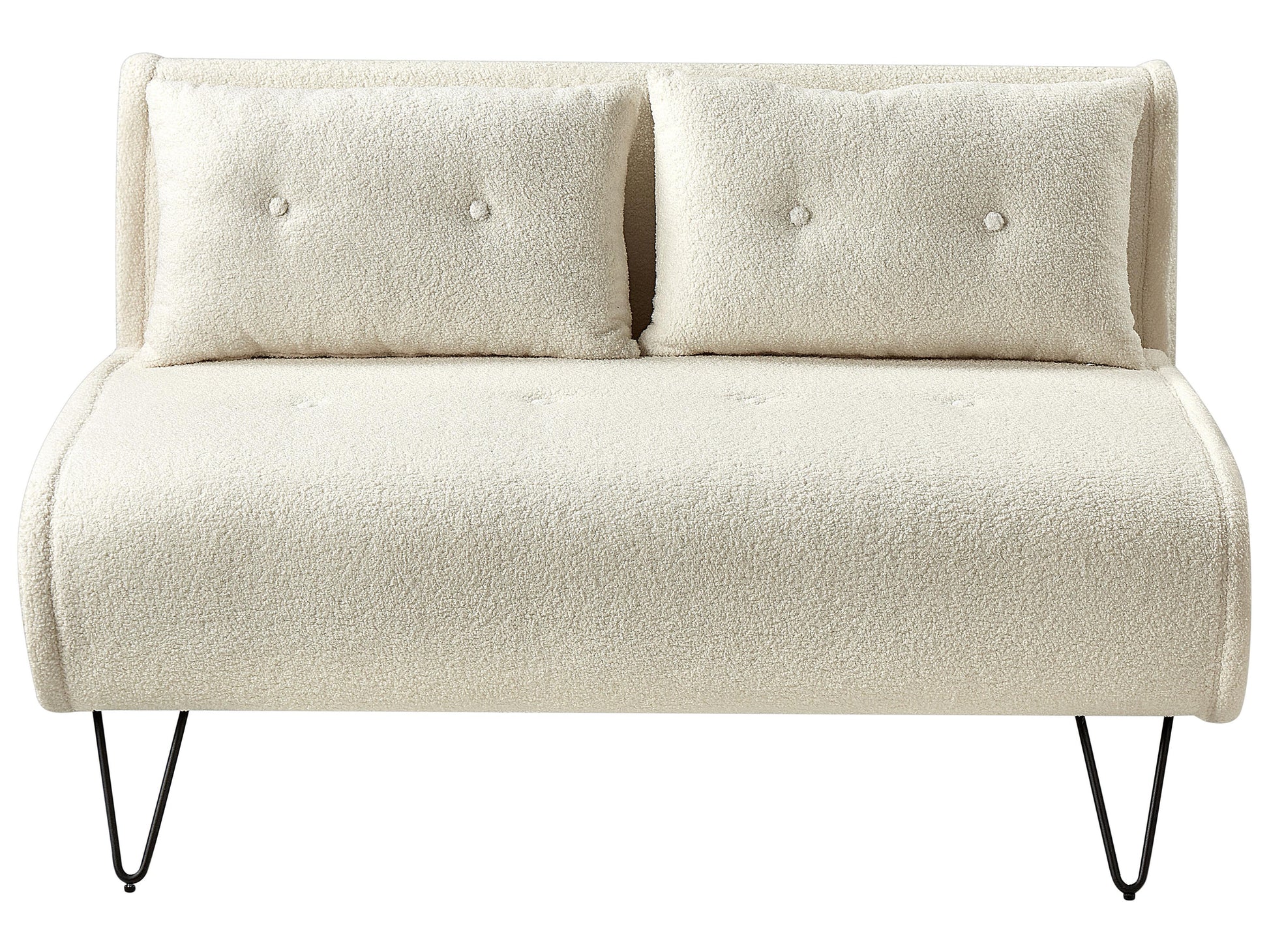  Living Room Set 3 Seater VESTFOLD Boucle Off-White