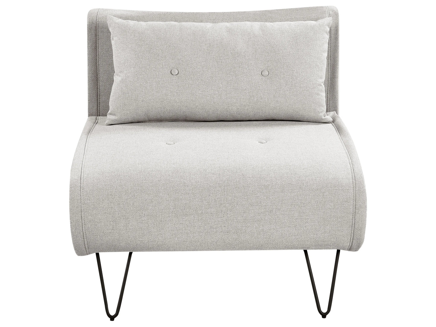  Single Sofa Bed VESTFOLD Fabric Light Grey