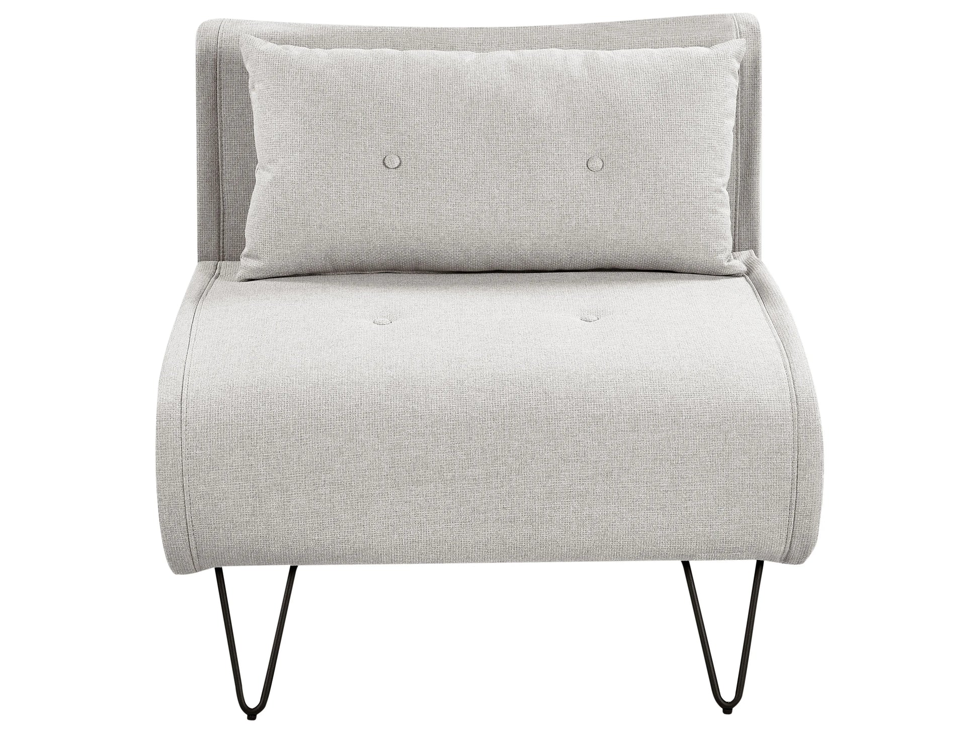  Single Sofa Bed VESTFOLD Fabric Light Grey