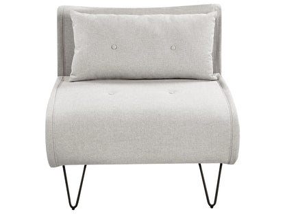  Single Sofa Bed VESTFOLD Fabric Light Grey