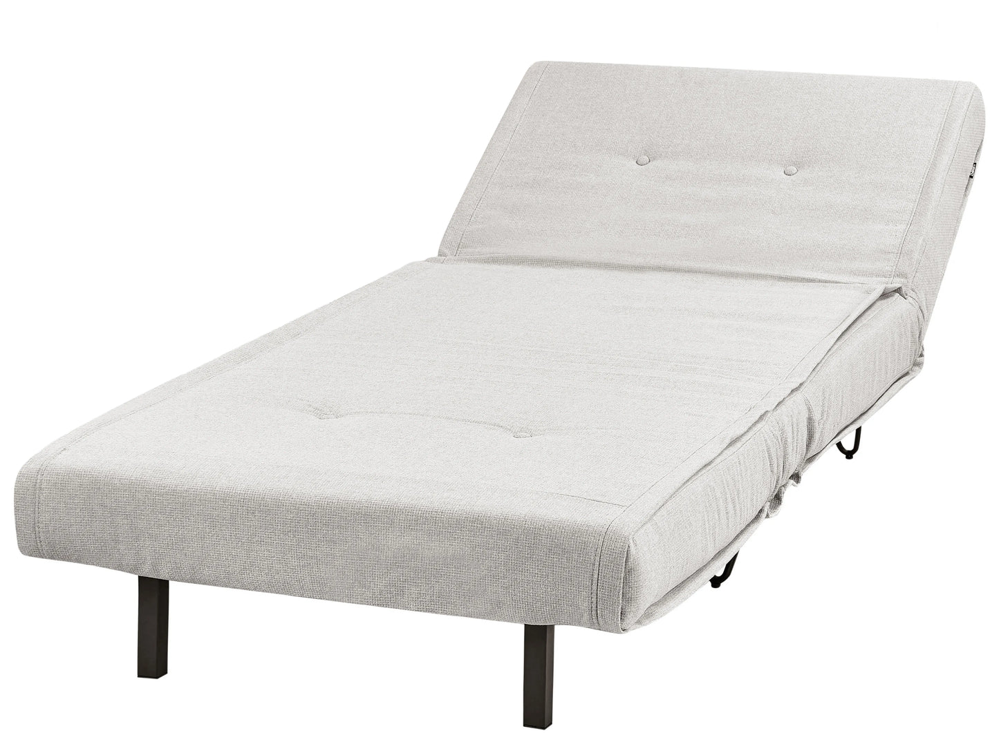  Single Sofa Bed VESTFOLD Fabric Light Grey