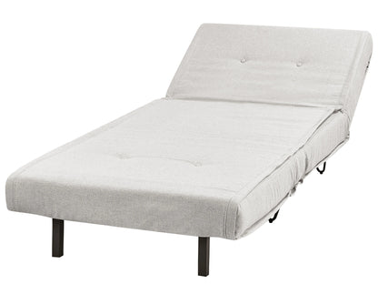  Single Sofa Bed VESTFOLD Fabric Light Grey