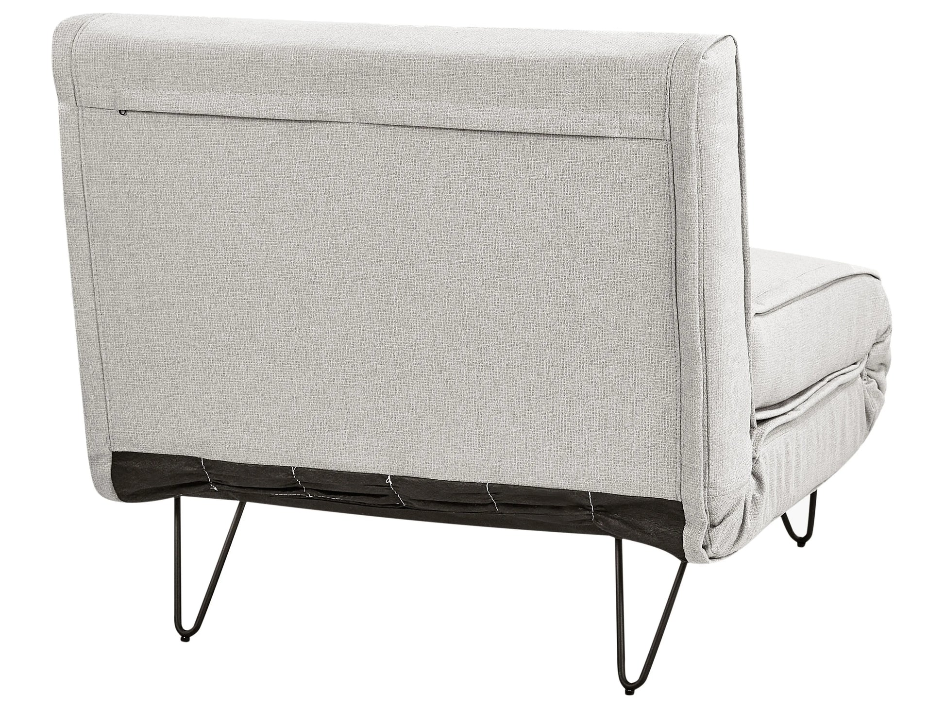  Single Sofa Bed VESTFOLD Fabric Light Grey