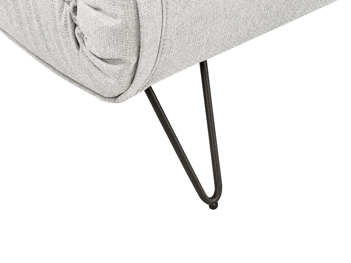  Single Sofa Bed VESTFOLD Fabric Light Grey