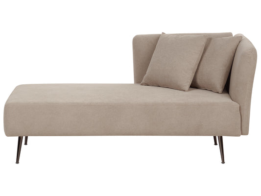  Right-Hand Chaise Lounge RIOM Fabric Beige