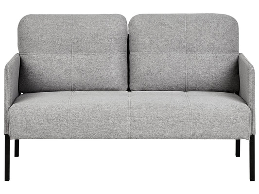  Upholstered Bench 2 Seater LAHTI Fabric Grey