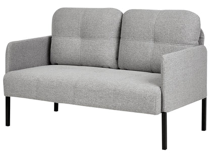  Upholstered Bench 2 Seater LAHTI Fabric Grey