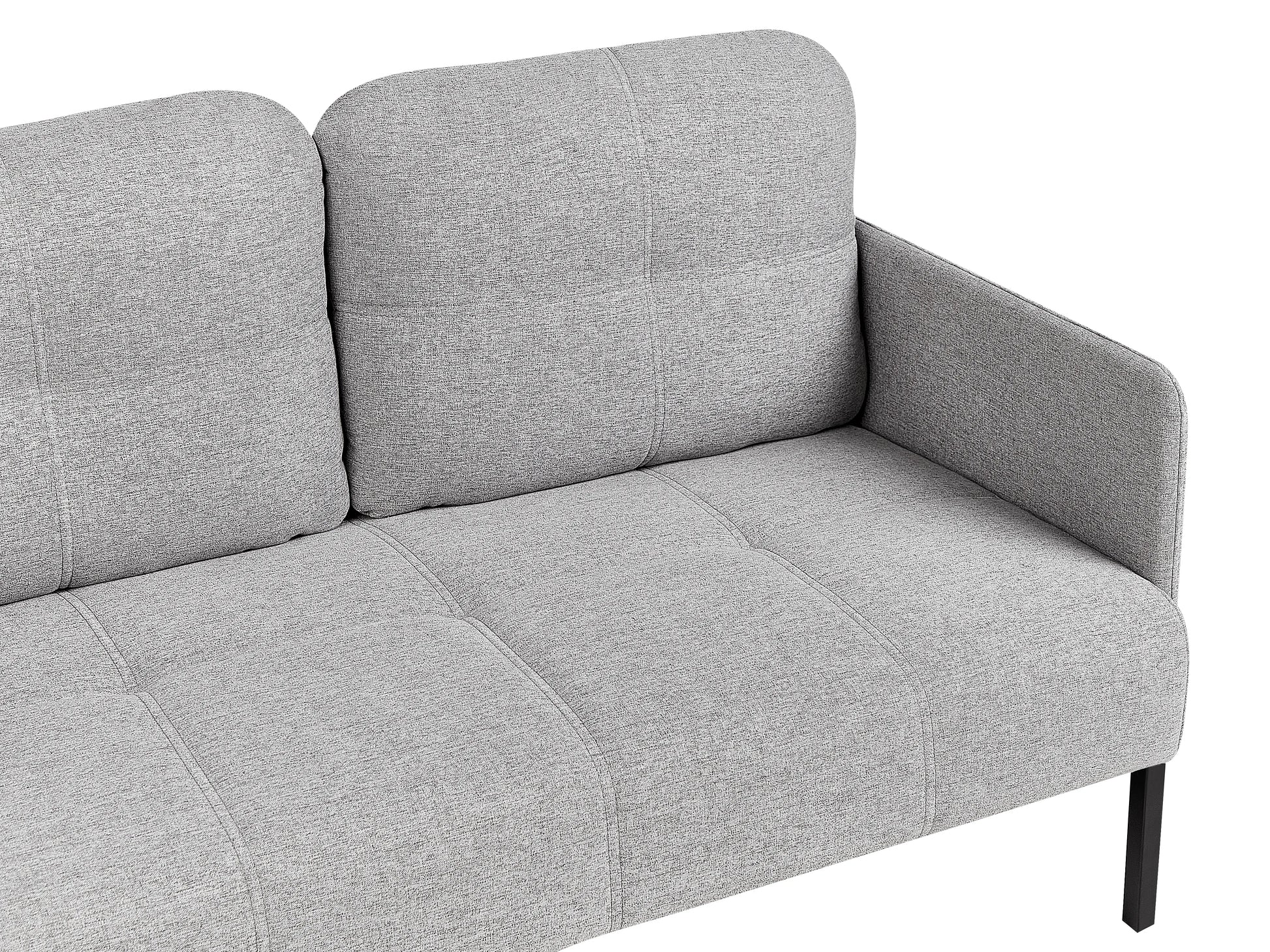  Upholstered Bench 2 Seater LAHTI Fabric Grey