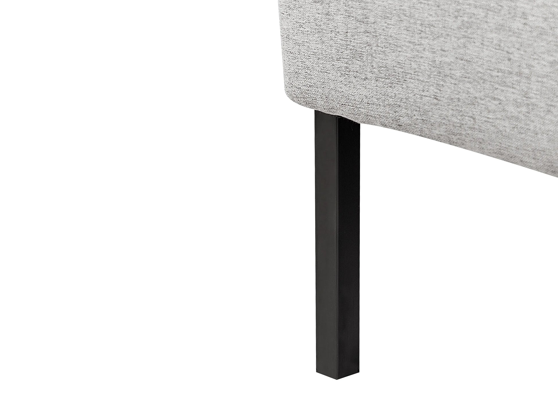  Upholstered Bench 2 Seater LAHTI Fabric Grey