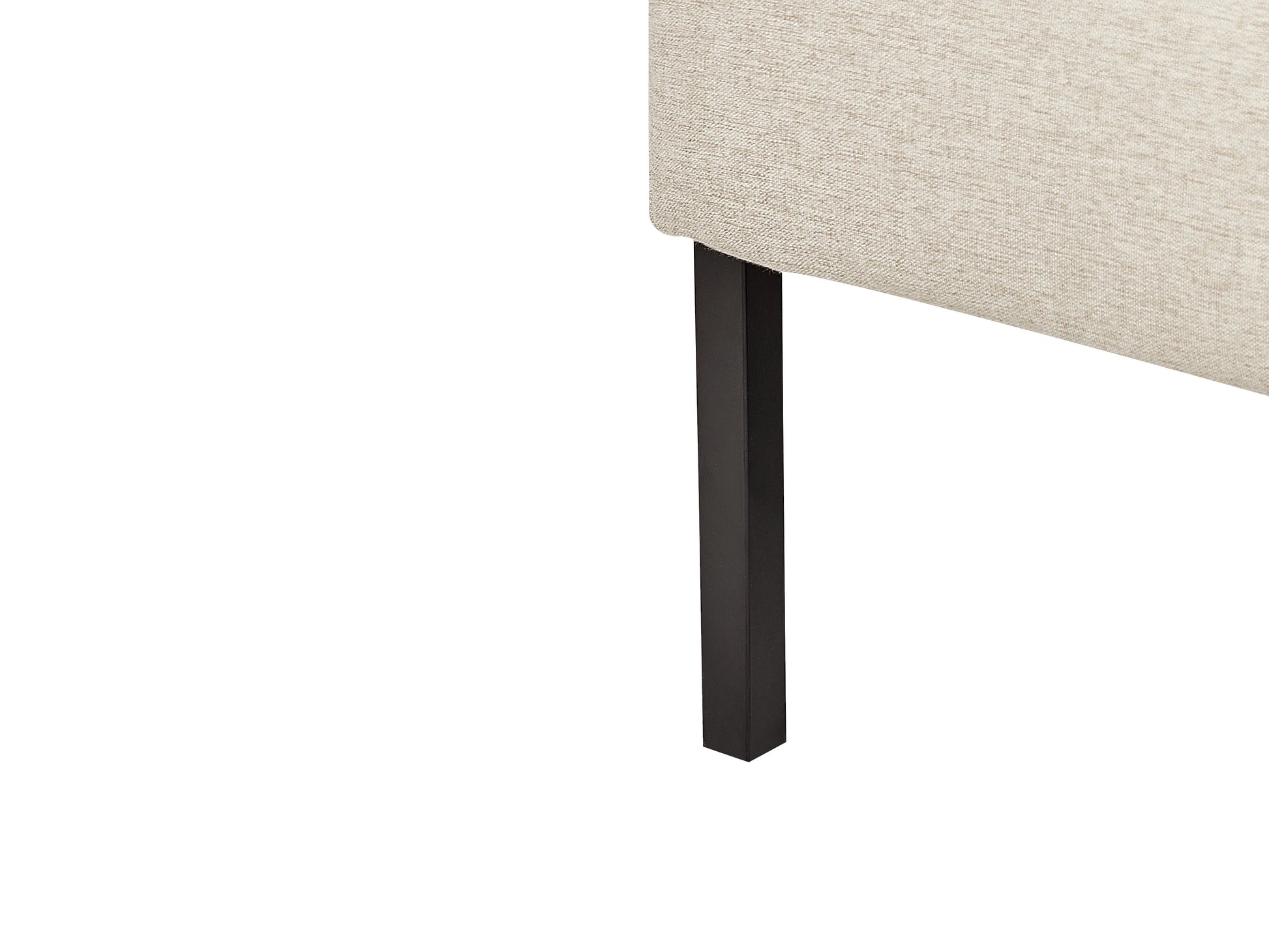  Upholstered Bench 2 Seater LAHTI Fabric Light Beige