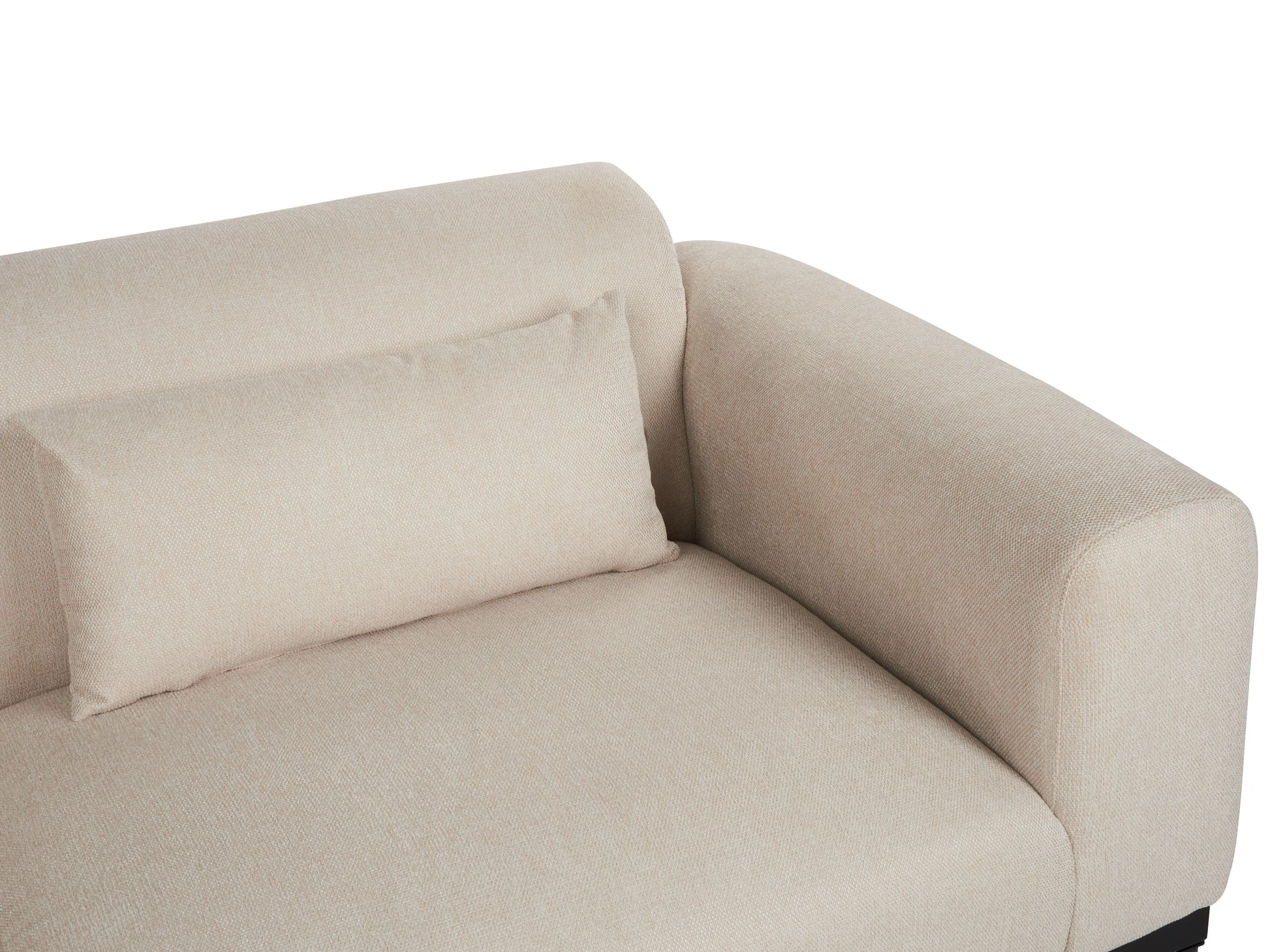  Sofa 2 Seater MALMOS Faux Linen Light Beige