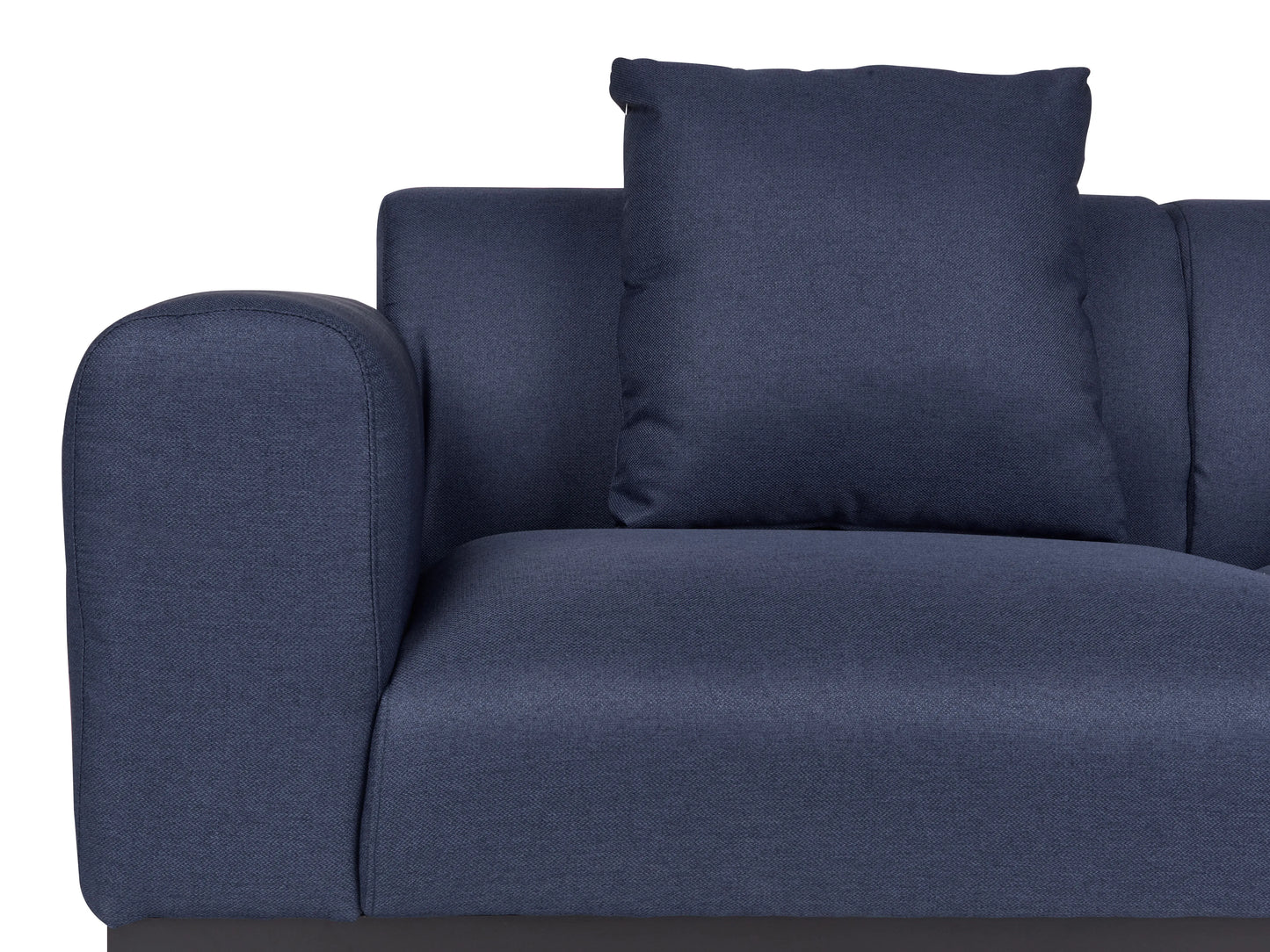  Sofa 2 Seater MALMOS Faux Linen Dark Blue