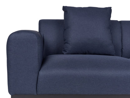  Sofa 2 Seater MALMOS Faux Linen Dark Blue