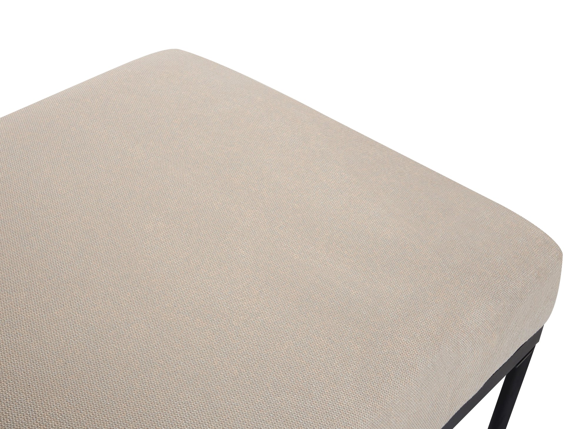  Chaise Longue MALMOS Faux Linen Faux Leather Dark Brown