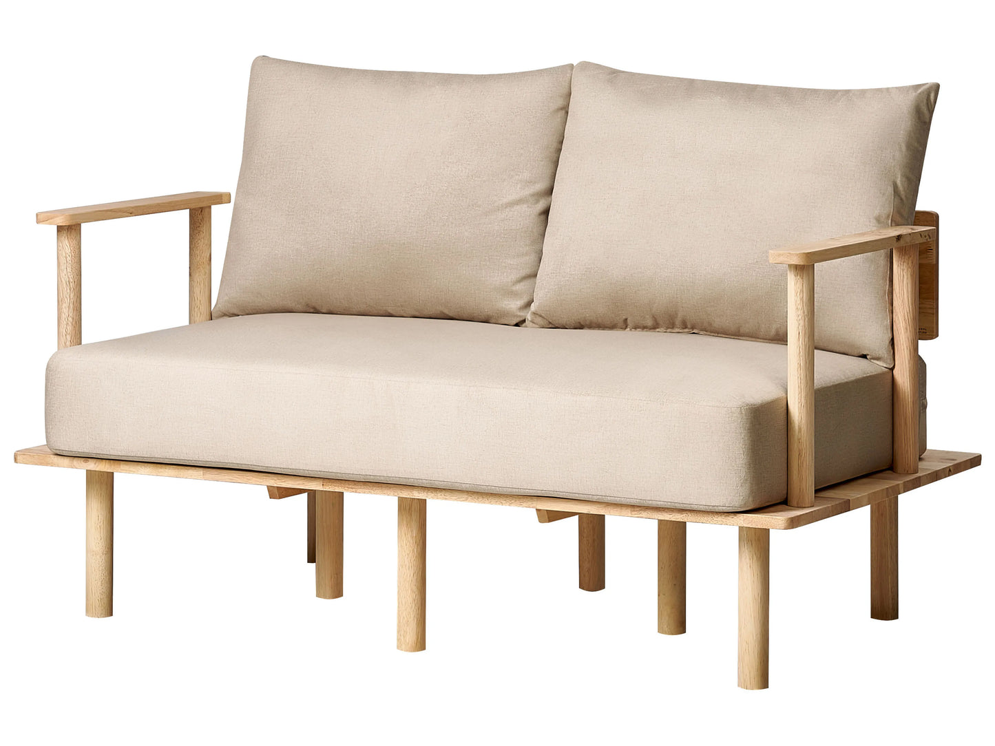 Sofa 2 Seater ASKER Fabric Sand Beige