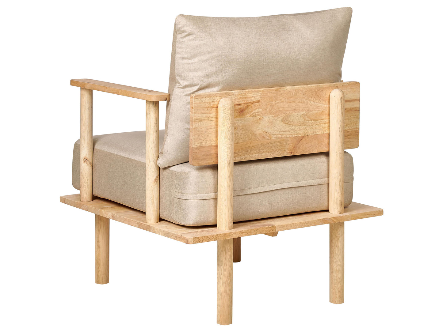  Living Room Set 3 Seater ASKER Fabric Sand Beige
