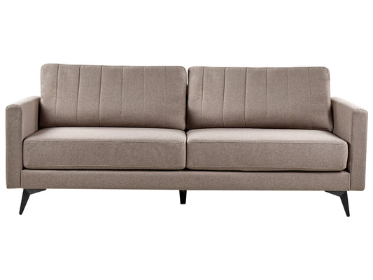  Sofa 3 Seater MALA Fabric Light Brown
