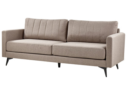  Sofa 3 Seater MALA Fabric Light Brown
