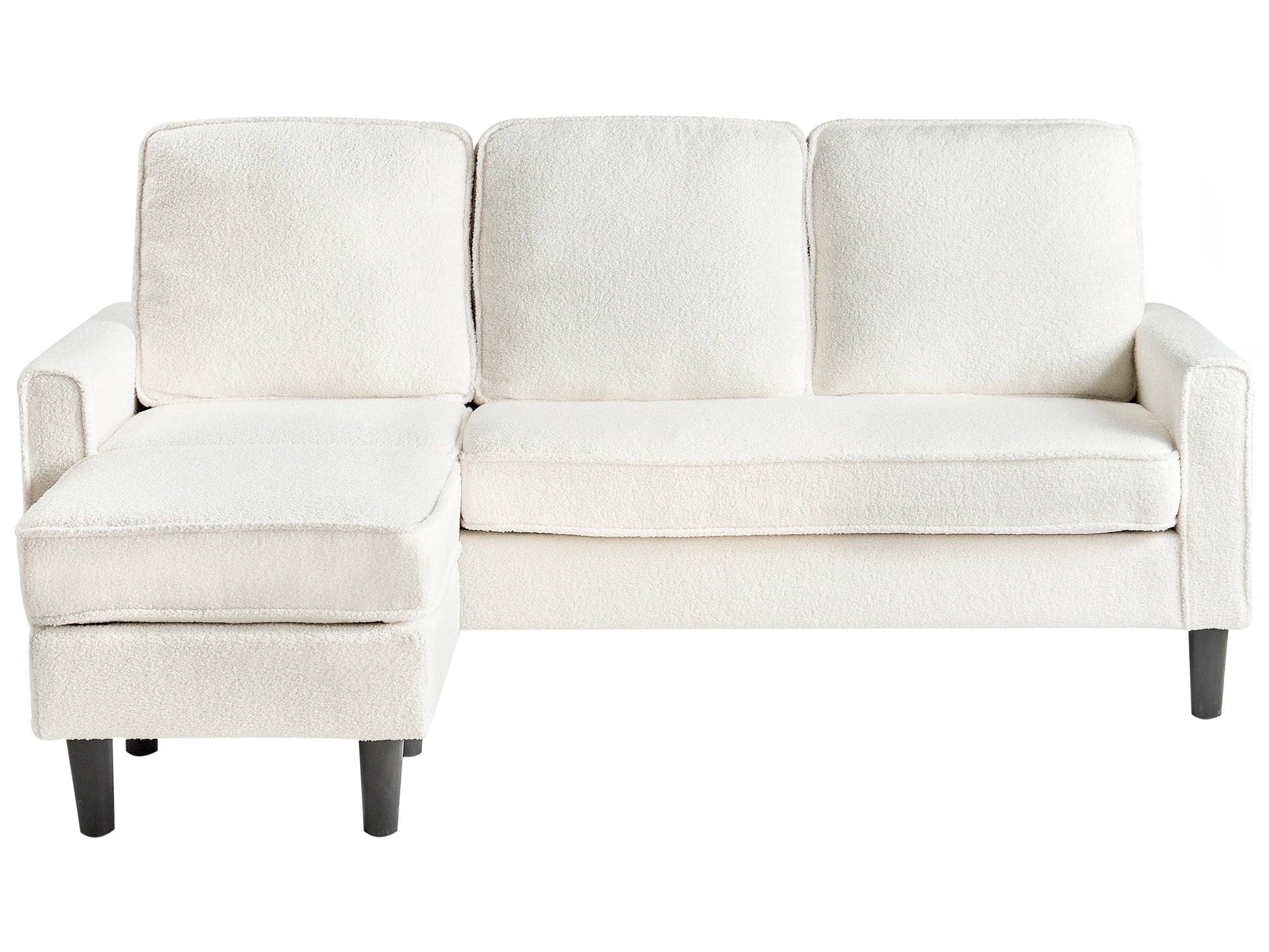  Sofa 3 Seater AVESTA Boucle White With Ottoman