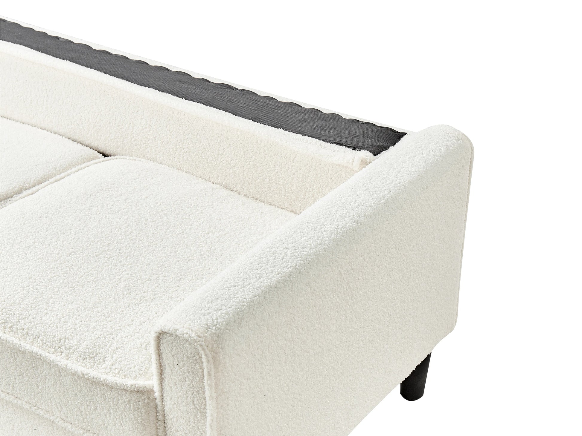  Sofa 3 Seater AVESTA Boucle White With Ottoman