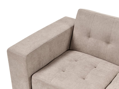  Sofa Bed 3 Seater FALSTER Fabric Light Brown With Storage