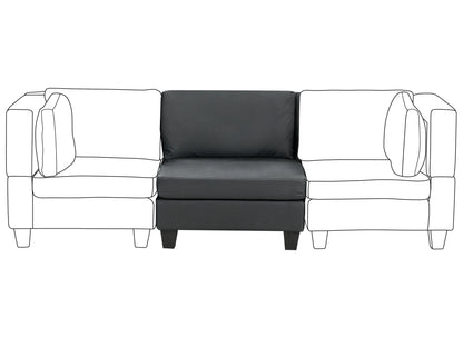  1-Seat Section UNSTAD Faux Leather Black