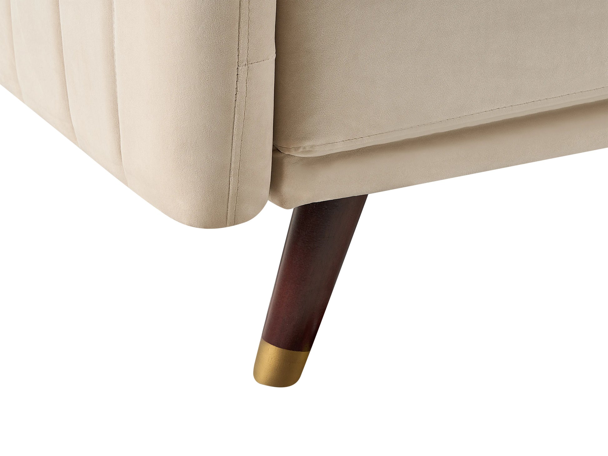  Sofa Bed 3 Seater SENJA Velvet Beige