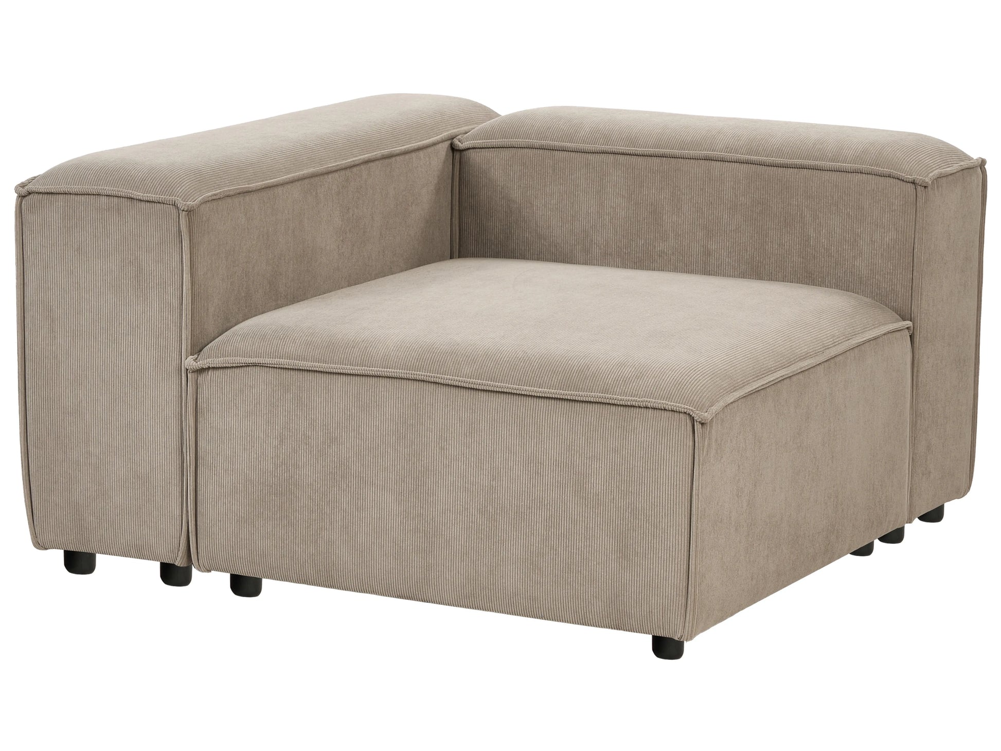  Corner Seat ARDAL Corduroy Light Brown Right Hand