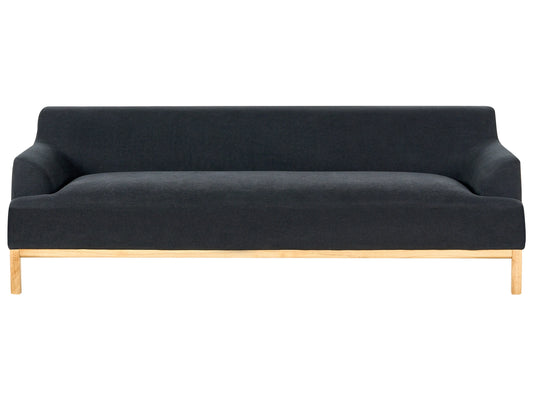  Sofa 3 Seater SOSJO Fabric Black