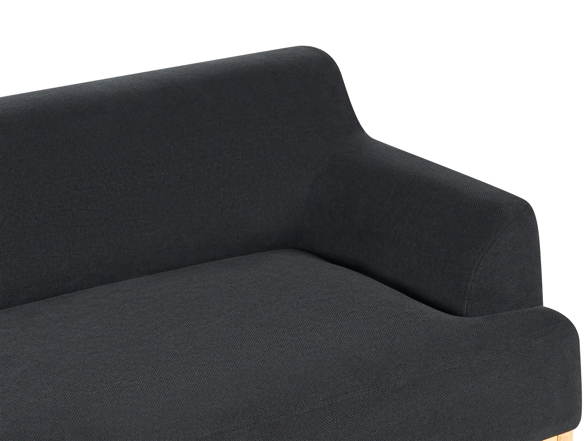 Sofa 3 Seater SOSJO Fabric Black