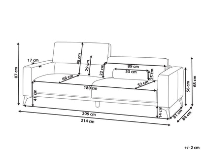  Sofa 3 Seater ANGE Boucle Off-White