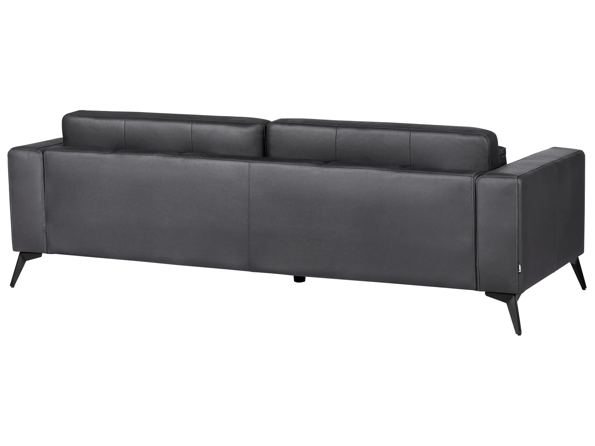  Sofa 3 Seater ANGE Faux Leather Black