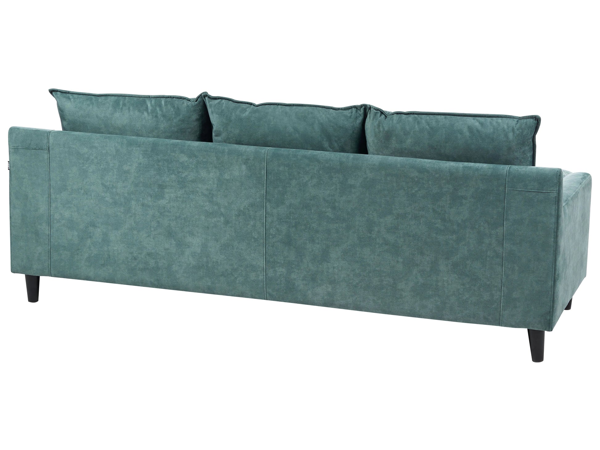  Corner Sofa 3 Seater ELVENES Velvet Teal Right Hand