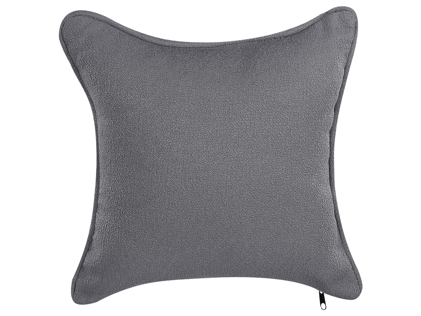  Left-Hand Chaise Lounge CHEVANNES Boucle Dark Grey